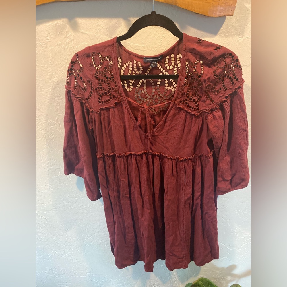 Maroon Boho American Eagle Dress (medium)